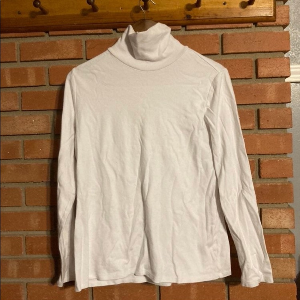white turtle neck